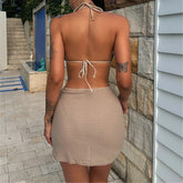 Gloria Neckholder-Bikini mit Rock